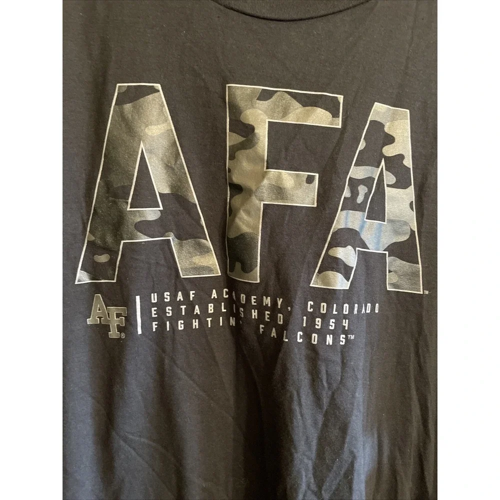 Men's Fanatics AFA USAF Academy Colorado Fightin' Falcons T-Shirt Black Size XL‎